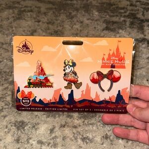 Disney Minnie Mouse The Main Attraction Big Thunder Mountain Pins - limited ed.